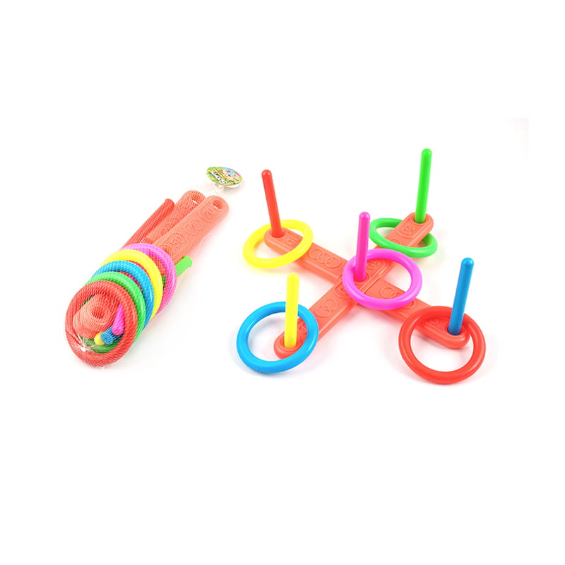 Mainan permainan cincin salib plastik